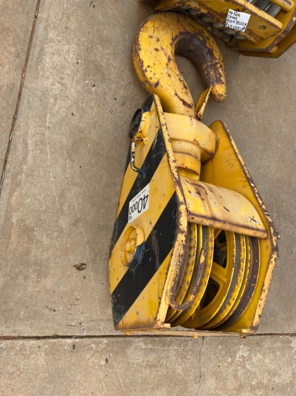 40 Ton Hook Block Snatch Block for Cranes Dirtworx