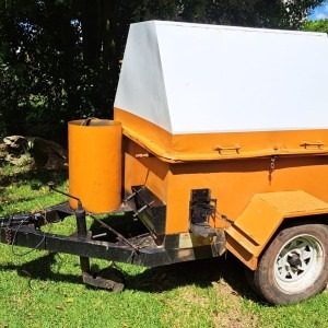 Tool Trailer with Built-In Compressor