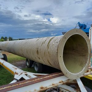 Fibreglass Pipe with Flange 61cm