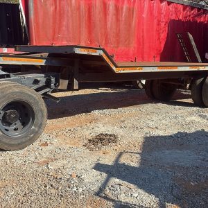 Single Axle Drawbar Stepdeck Lowbed Trailer