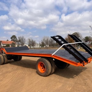 Single Axle Stepdeck Lowbed Trailer