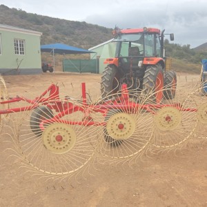 Enorossi 8 Tol Hark  8 Wheel Rake