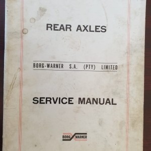 Rear Axles - Service Manual