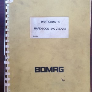 Bomag Participants Handbook BW212/213