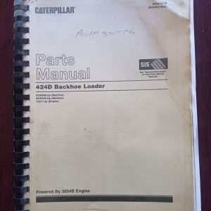 Caterpillar Parts Manual 424D Backhoe Loader