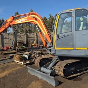 Daewoo SL 55-VP Tracked Mini Excavator with Hammer Rock Breaker